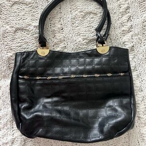 ANTONIO MELANI Black Quilted Shoulder Bag